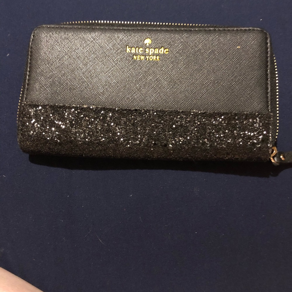 Glitter Kate spade Greta court wallet